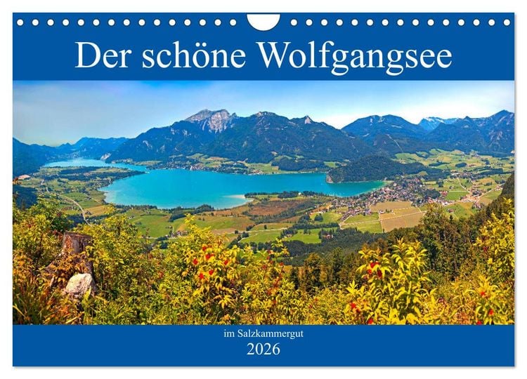 Produktbild: Der sch&ouml;ne Wolfgangsee im Salzkammergut (Wandkalender 2026 DIN A4 quer), CALVENDO Monatskalender