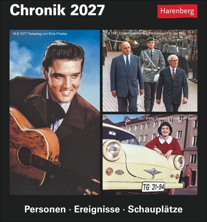 Produktbild: Chronik Tagesabrei&szlig;kalender 2027 - Kulturkalender - Personen, Ereignisse, Schaupl&auml;tze