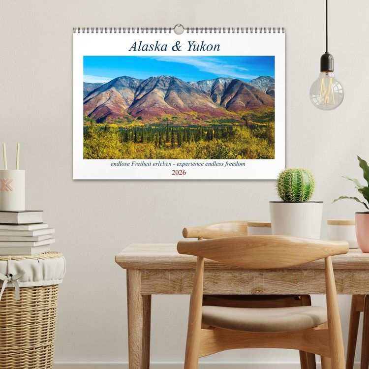 Produktbild: Alaska und Yukon, endlose Freiheit erleben (Wandkalender 2026 DIN A3 quer), CALVENDO Monatskalender