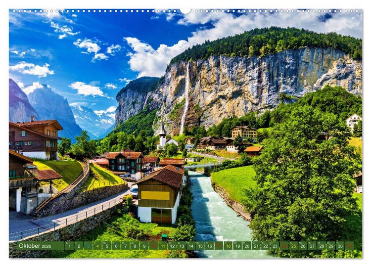 Produktbild: Berner Oberland - Ausflugsziele (Wandkalender 2026 DIN A2 quer), CALVENDO Monatskalender