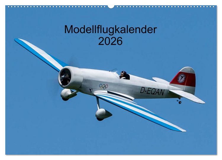 Produktbild: Modellflugkalender 2026 (Wandkalender 2026 DIN A2 quer), CALVENDO Monatskalender