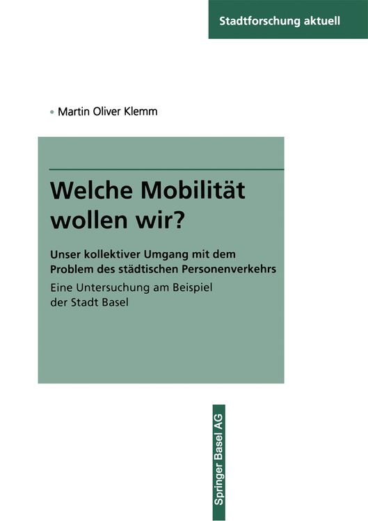 Produktbild: Welche Mobilit&auml;t wollen wir?