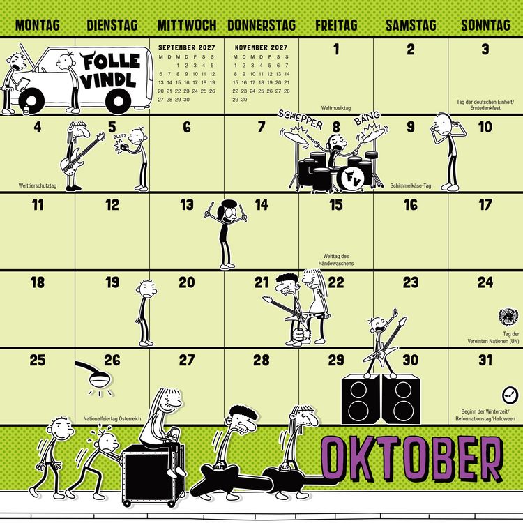 Produktbild: Gregs Kalender 2027