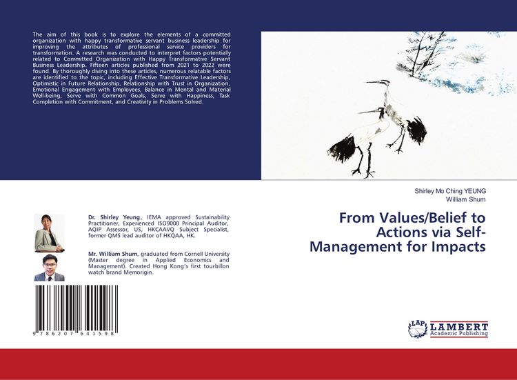 Produktbild: From Values/Belief to Actions via Self-Management for Impacts