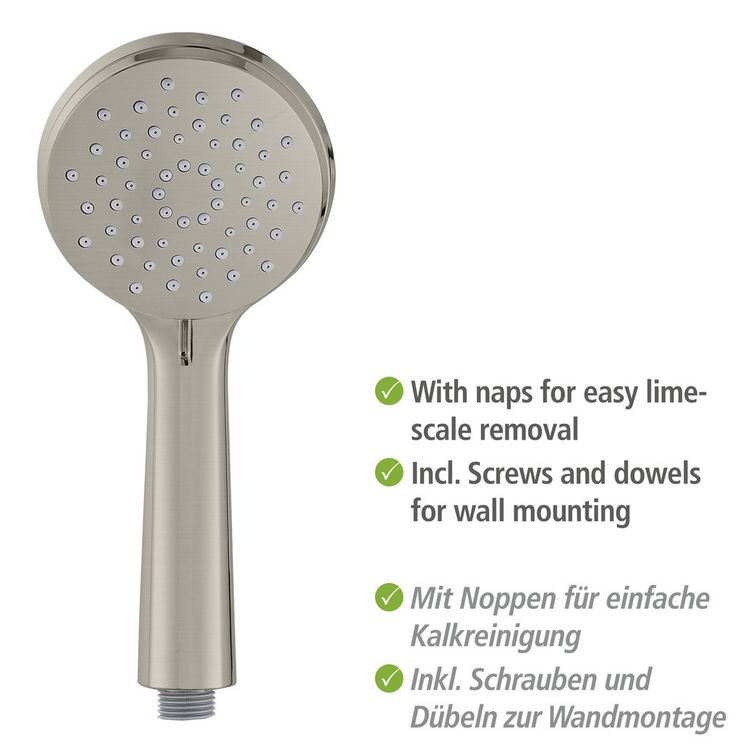 Produktbild: Brauseset Mod. Young Edelstahl geb&uuml;rstet, L&auml;nge Stange: 66 cm