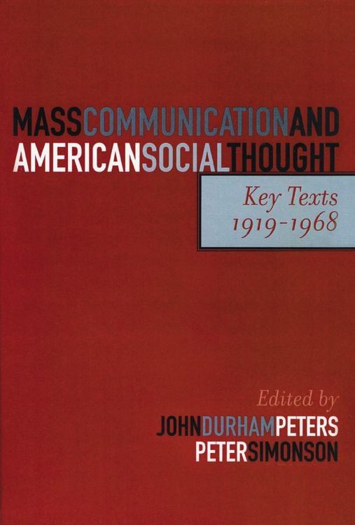 Produktbild: Mass Communication and American Social Thought