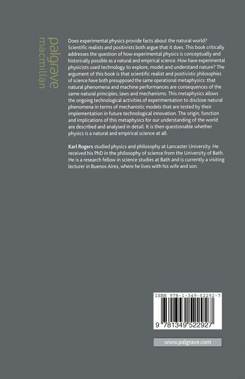 Produktbild: On the Metaphysics of Experimental Physics