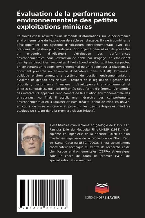 Produktbild: &Eacute;valuation de la performance environnementale des petites exploitations mini&egrave;res