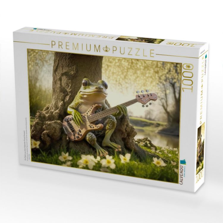 Produktbild: CALVENDO Puzzle Ein Motiv aus dem Kalender Frosch Konzert | 1000 Teile Lege-Gr&ouml;&szlig;e 64x48cm Foto-Puzzle f&uuml;r gl&uuml;ckliche Stunden