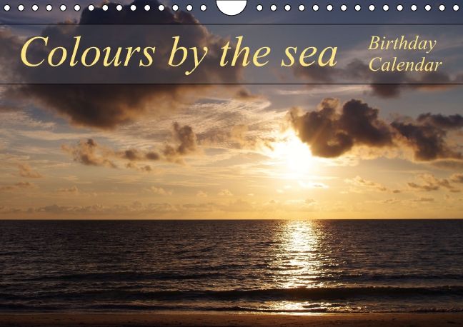 Produktbild: Colours by the sea / Birthday Calendar / UK-Version (Wall Calendar perpetual DIN A4 Landscape)