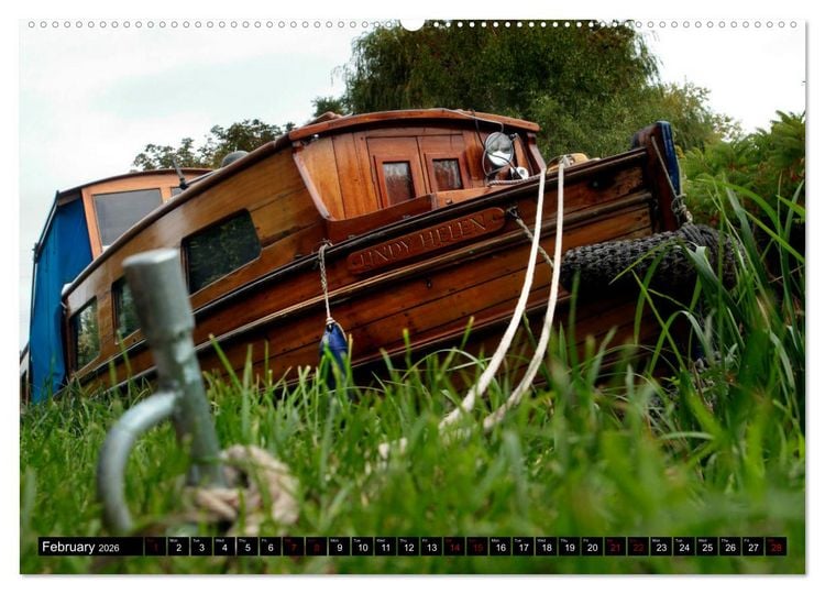 Produktbild: Narrowboats (High Quality Premium Wall Calendar 2026 DIN A2 landscape),CALVENDO 12 Month Wall Calendar