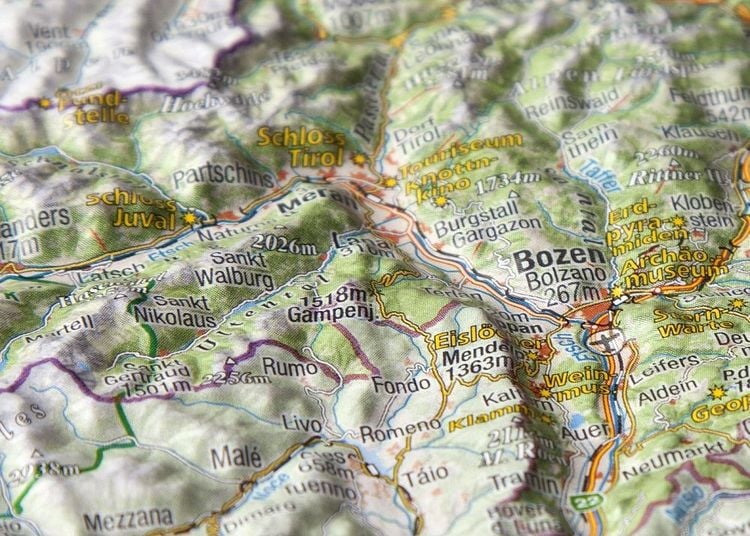 Produktbild: Reliefpostkarte S&uuml;dtirol