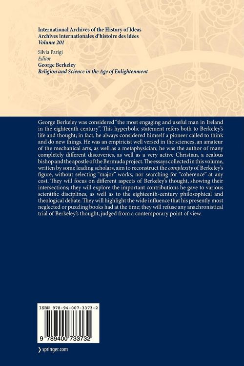 Produktbild: George Berkeley: Religion and Science in the Age of Enlightenment