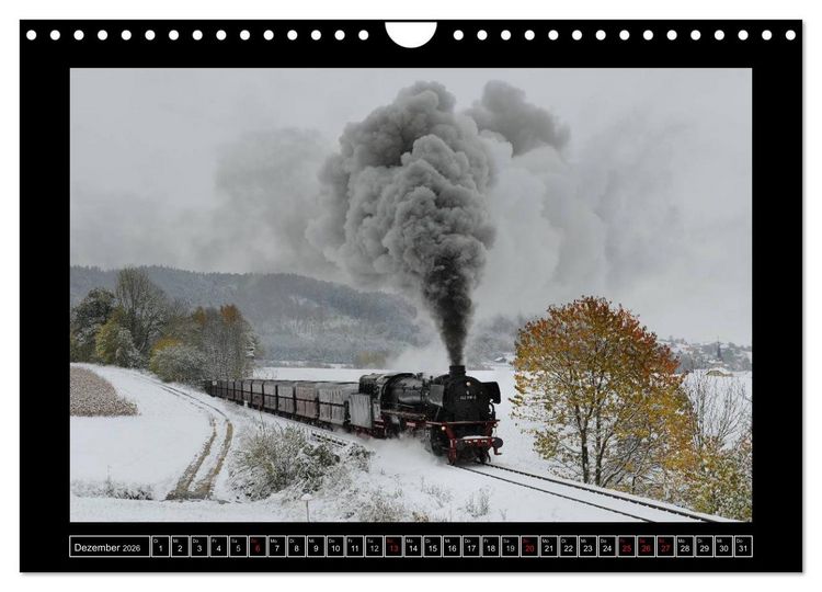 Produktbild: Eisenbahndampfromantik (Wandkalender 2026 DIN A4 quer), CALVENDO Monatskalender