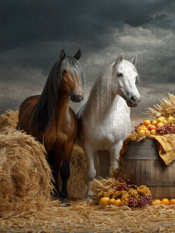 Produktbild: CALVENDO Puzzle Ein Motiv aus dem Kalender Edle Pferde | 1000 Teile Lege-Gr&ouml;&szlig;e 64x48cm Foto-Puzzle f&uuml;r gl&uuml;ckliche Stunden