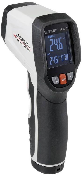Produktbild: VOLTCRAFT IR 110-6C Infrarot-Pr&auml;zisions-Thermometer Optik 6:1 0 - 110&deg;C