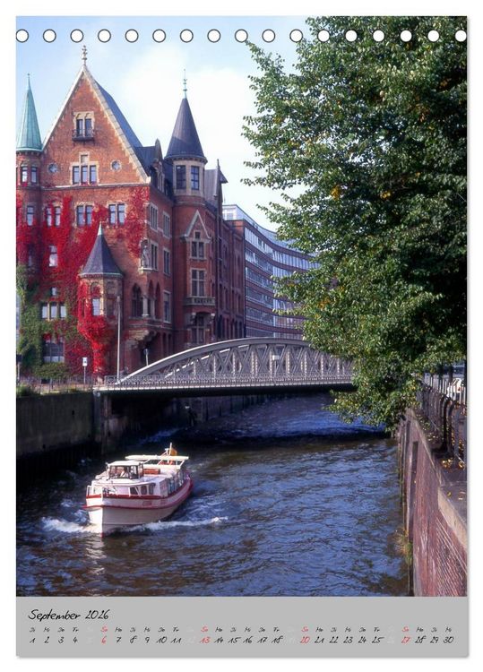 Produktbild: Hamburg - Eine Stadt mit vielen Gesichtern (Tischkalender 2026 DIN A5 hoch), CALVENDO Monatskalender
