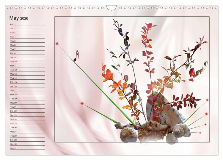 Produktbild: Enchanting Ikebana (Wall Calendar 2026 DIN A3 landscape), CALVENDO 12 Month Wall Calendar