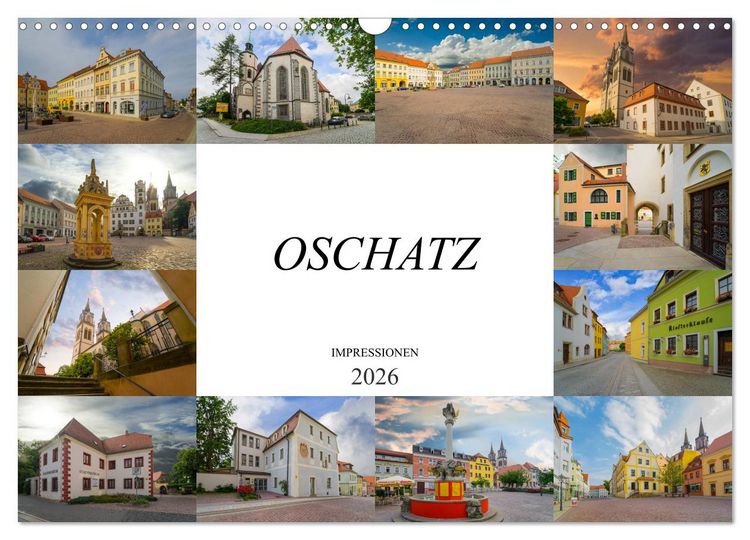 Produktbild: Oschatz Impressionen (Wandkalender 2026 DIN A3 quer), CALVENDO Monatskalender