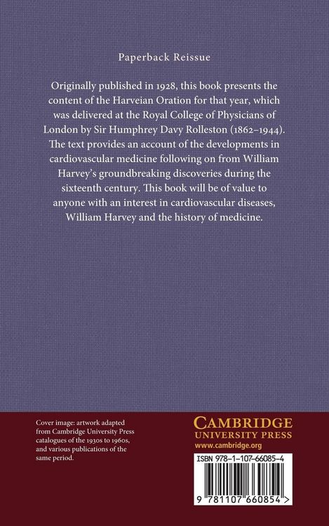 Produktbild: Cardio-Vascular Diseases Since Harvey's Discovery