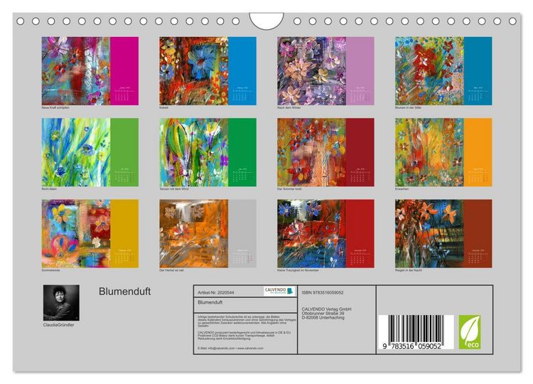 Produktbild: Blumenduft (Wandkalender 2026 DIN A4 quer), CALVENDO Monatskalender