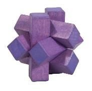 Produktbild: IQ-Test Holzpuzzle Knoten, violett