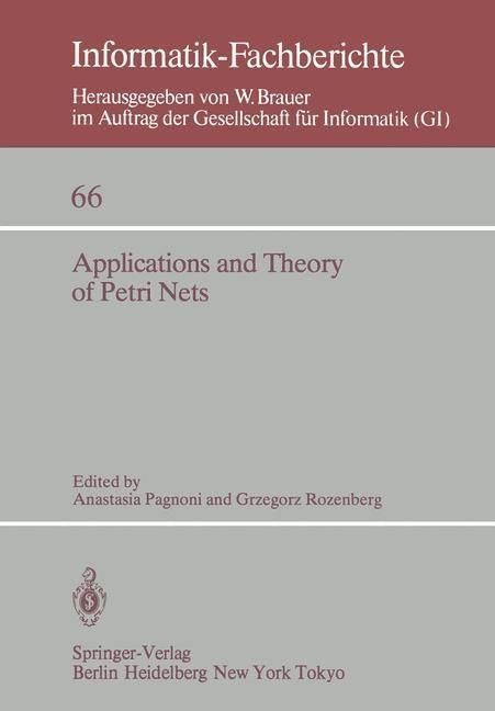 Produktbild: Applications and Theory of Petri Nets