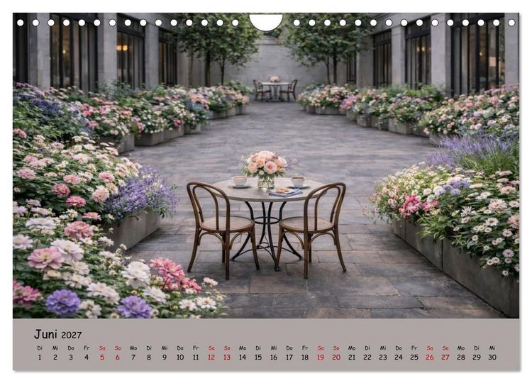 Produktbild: Urbane Oasen - Wo die Stadt aufblüht (Wandkalender 2027 DIN A4 quer), CALVENDO Monatskalender