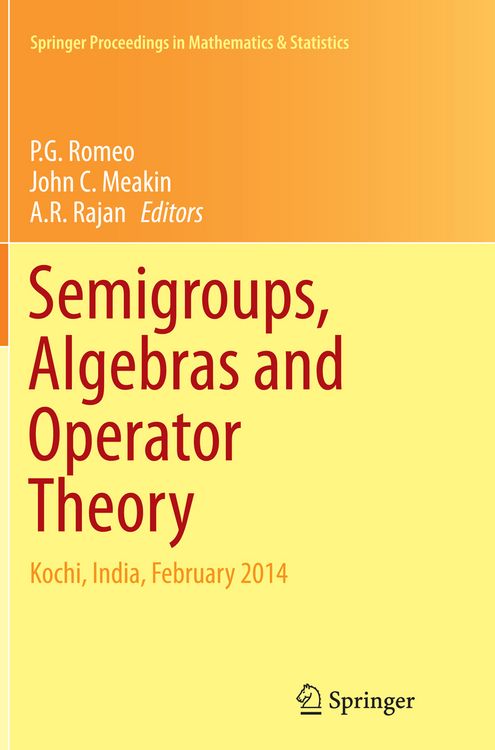 Produktbild: Semigroups, Algebras and Operator Theory