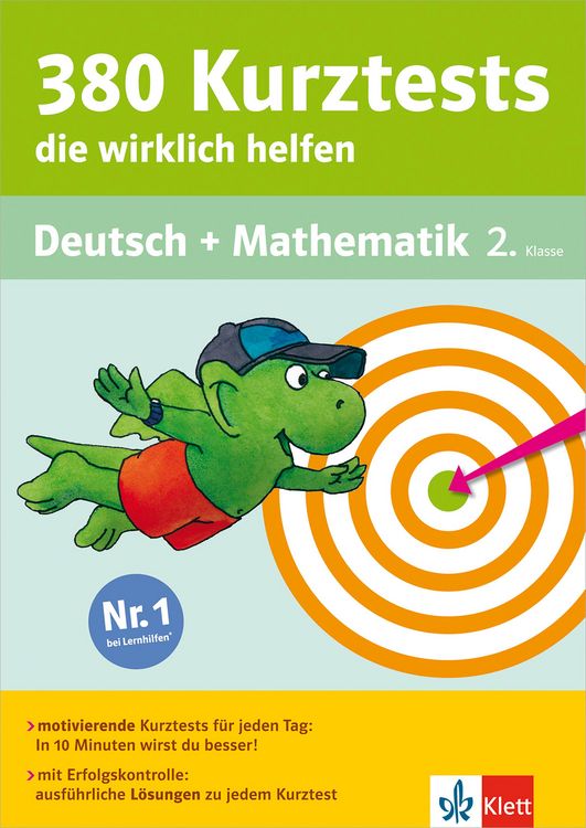 Produktbild: Klett 380 Kurztests, die wirklich helfen - Deutsch und Mathematik 2. Klasse