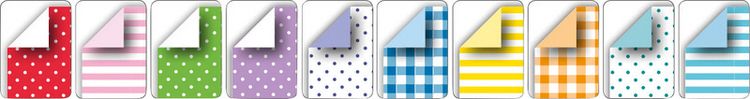 Produktbild: Folia  Faltbl&auml;tter BASIC INTENSIV 80g/m&sup2;, 15x15cm, 50 Blatt, 10 Motive sortiert