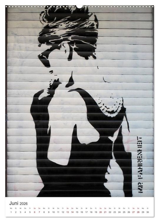 Produktbild: StreetArt Berlin (hochwertiger Premium Wandkalender 2026 DIN A2 hoch), Kunstdruck in Hochglanz