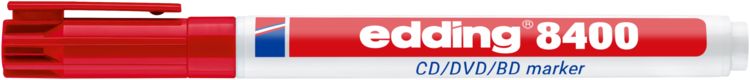 Produktbild: edding 8400 CD-DVD-BD Marker rot