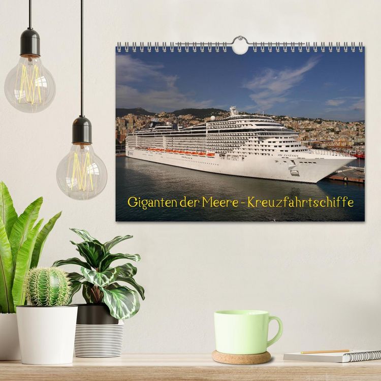 Produktbild: Giganten der Meere - Kreuzfahrtschiffe (Wandkalender 2026 DIN A4 quer), CALVENDO Monatskalender