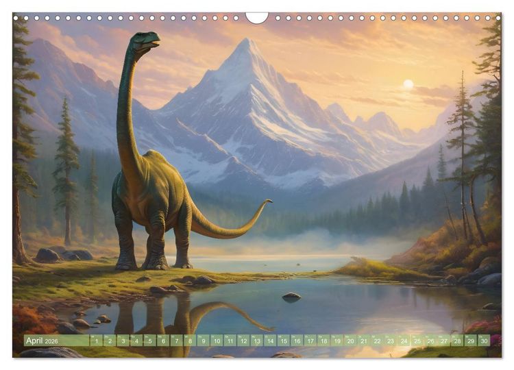 Produktbild: Eine Reise in die Vergangenheit - Entdeckung der Tierwelt (Wandkalender 2026 DIN A3 quer), CALVENDO Monatskalender