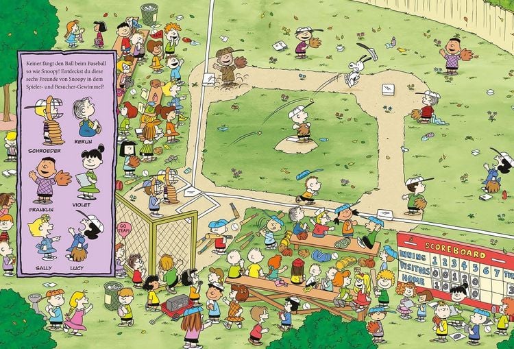 Produktbild: Peanuts: Wimmelbuch - Entdecke die Welt der Peanuts!