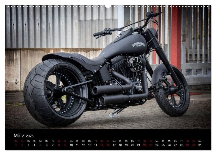 Produktbild: Exklusive Best of Fat Ass Custombike Edition, feinste Harleys mit fettem Hintern (Wandkalender 2025 DIN A2 quer), CALVENDO Monatskalender