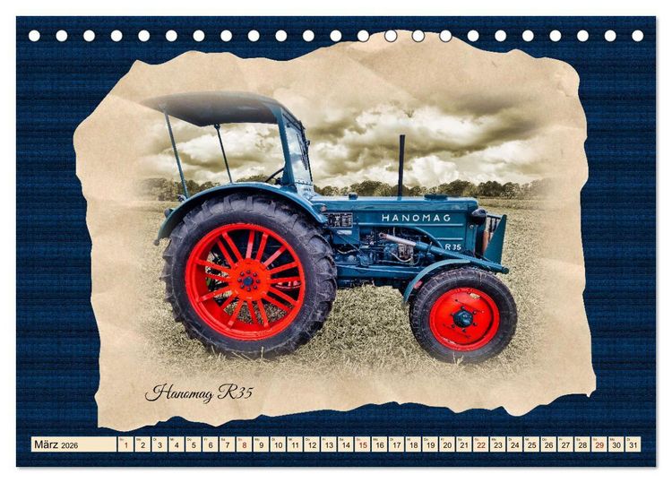 Produktbild: Hanomag Schlepper (Tischkalender 2026 DIN A5 quer), CALVENDO Monatskalender