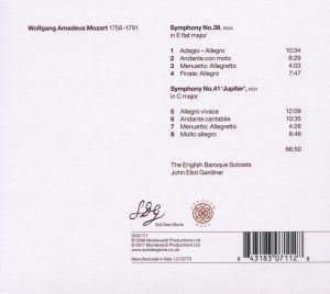 Produktbild: Gardiner/English Baroque Soloists: Sinfonien 39 & 41