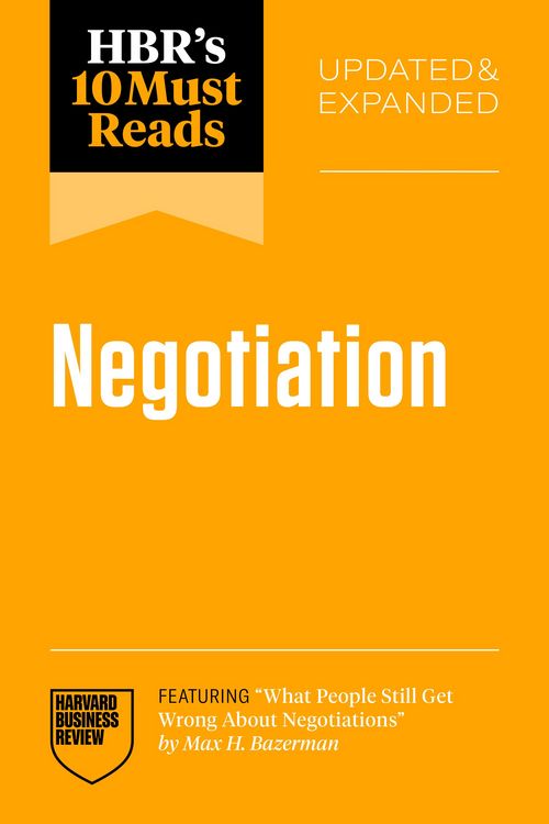 Produktbild: HBR's 10 Must Reads on Negotiation, Updated and Expanded