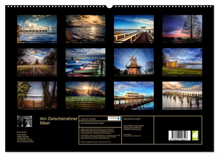 Produktbild: Am Zwischenahner Meer (hochwertiger Premium Wandkalender 2026 DIN A2 quer), Kunstdruck in Hochglanz