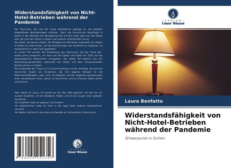 Produktbild: Widerstandsf&auml;higkeit von Nicht-Hotel-Betrieben w&auml;hrend der Pandemie