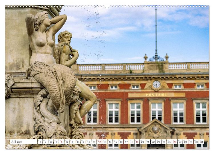 Produktbild: Die deutschen Bundesl&auml;nder - Sachsen (Wandkalender 2026 DIN A2 quer), CALVENDO Monatskalender