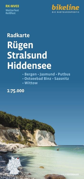 Produktbild: Radkarte R&uuml;gen Stralsund Hiddensee (RK-MV03)