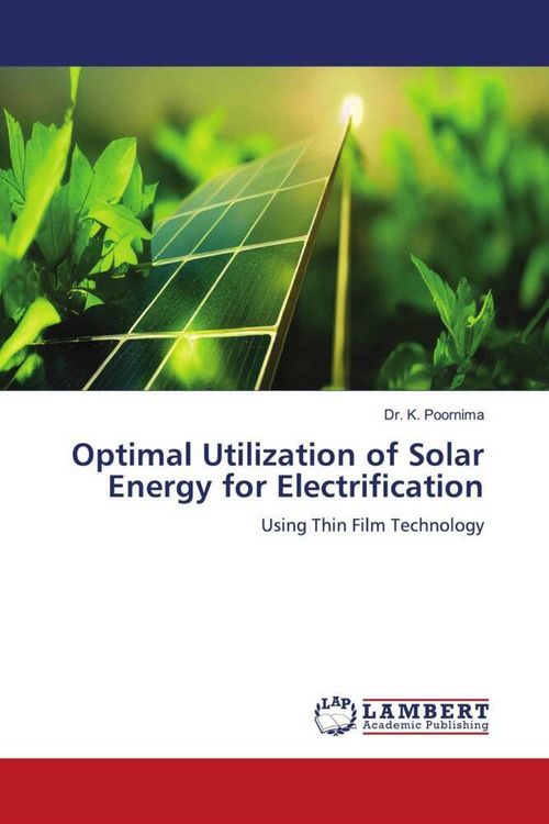 Produktbild: Optimal Utilization of Solar Energy for Electrification