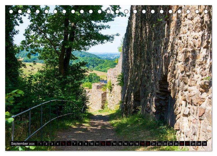 Produktbild: Blankenberg Burg und Stadt (Tischkalender 2026 DIN A5 quer), CALVENDO Monatskalender