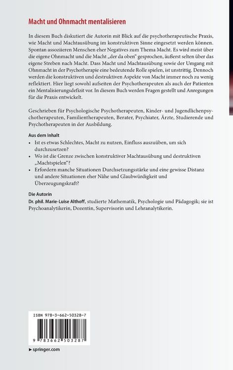 Produktbild: Macht und Ohnmacht mentalisieren