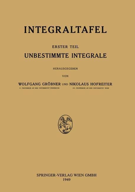 Produktbild: Unbestimmte Integrale