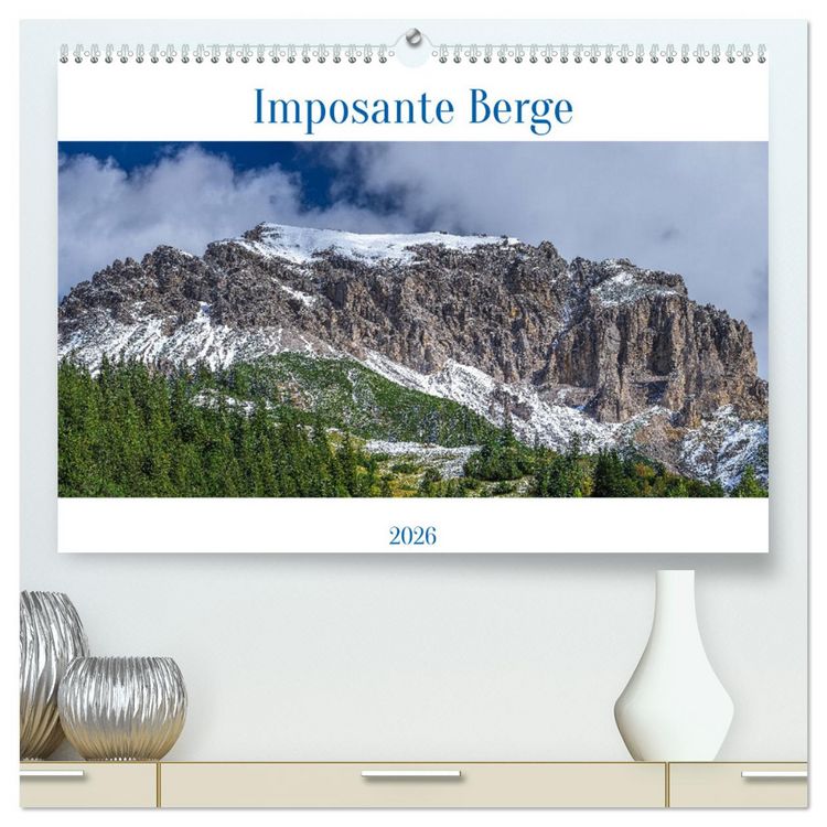 Produktbild: Imposante Berge (hochwertiger Premium Wandkalender 2026 DIN A2 quer), Kunstdruck in Hochglanz