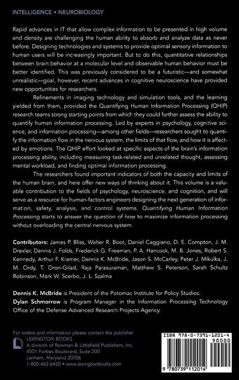 Produktbild: Quantifying Human Information Processing